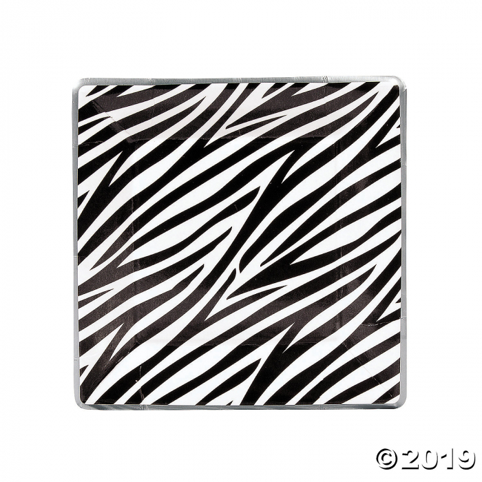 Zebra Paper Dinner Plates (8 Piece(s))