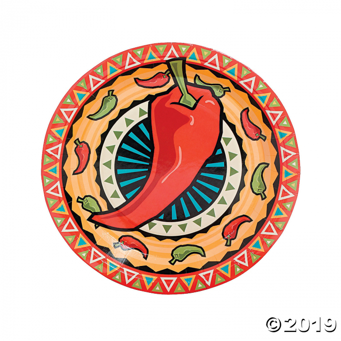 Southwest Chilies Paper Dinner Plates (1 Set(s))