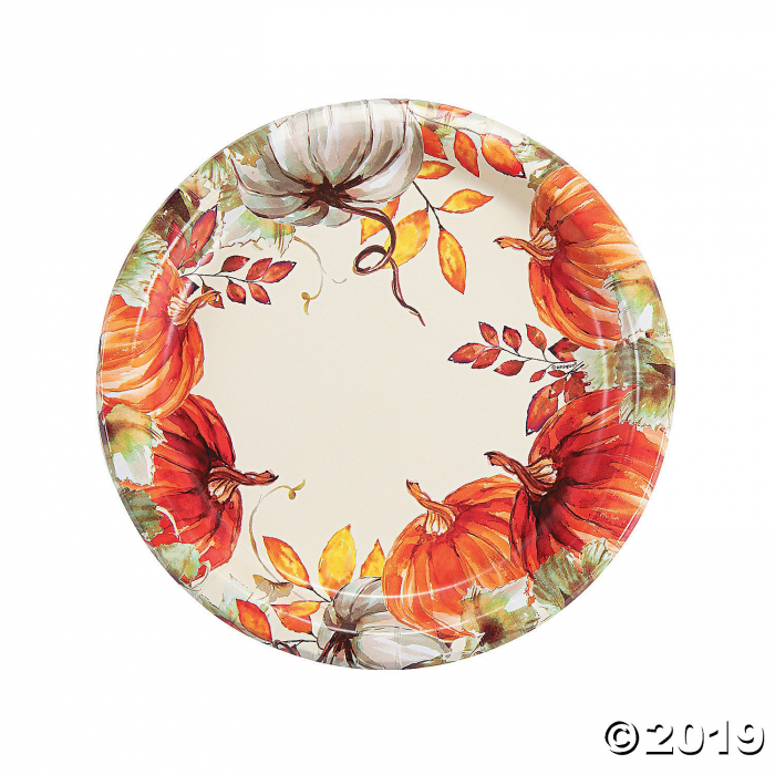 Thank-Fall Paper Dinner Plates (1 Unit(s))