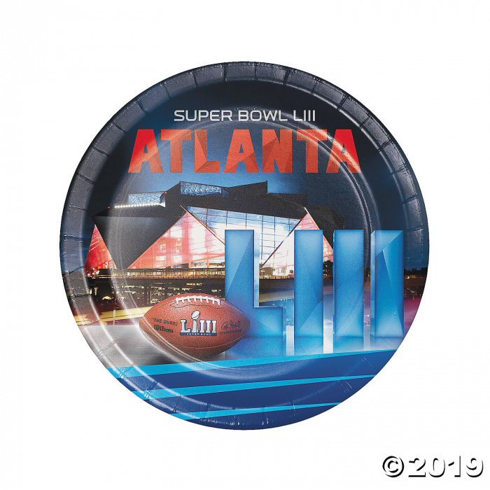 NFL® Super Bowl LIII Paper Dinner Plates - 8 Ct. - Discontinued