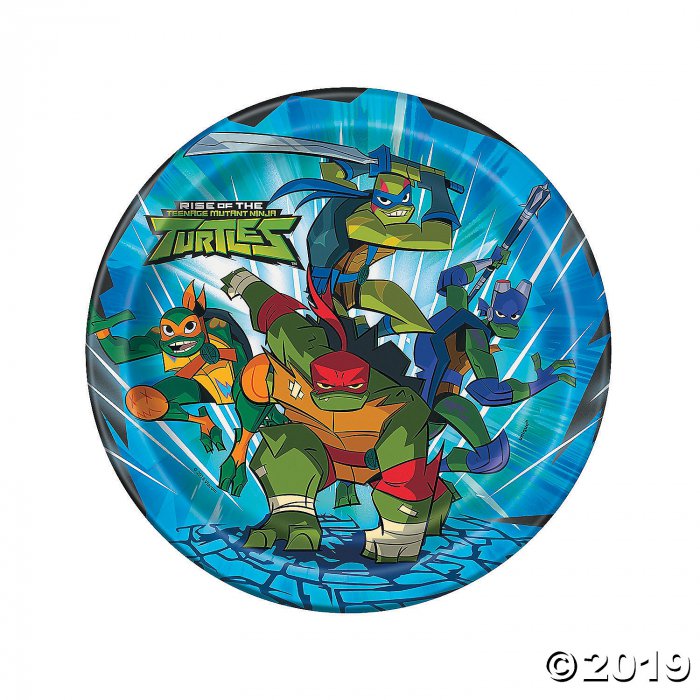 Rise of the Teenage Mutant Ninja Turtles Paper Dinner Plates (8 Piece(s))