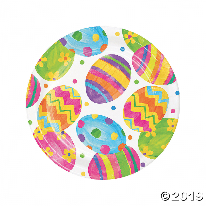 Easter Egg Toss Dinner Paper Plates (8 Piece(s))