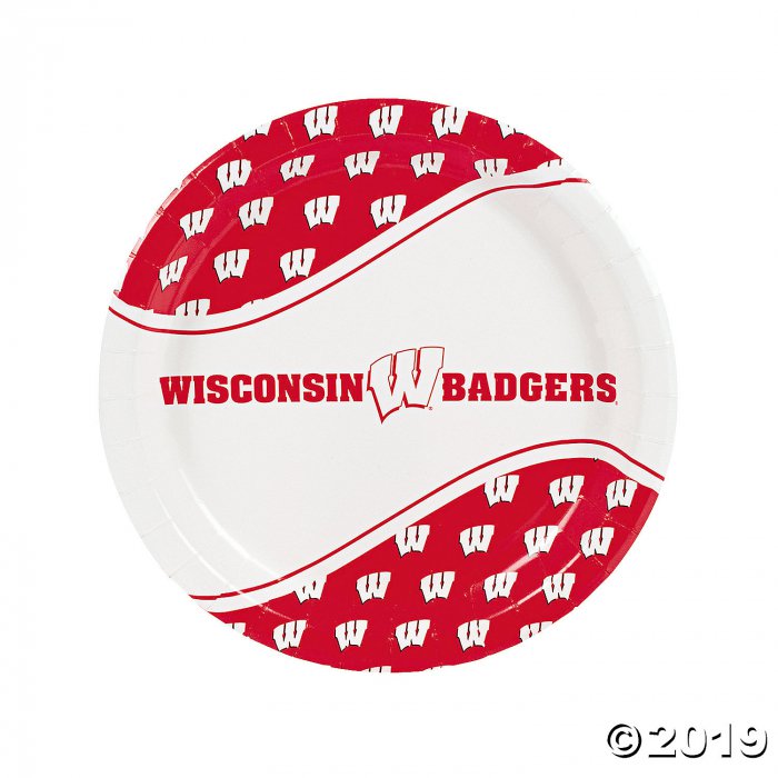 NCAA Wisconsin Paper Dinner Plates (8 Piece(s))