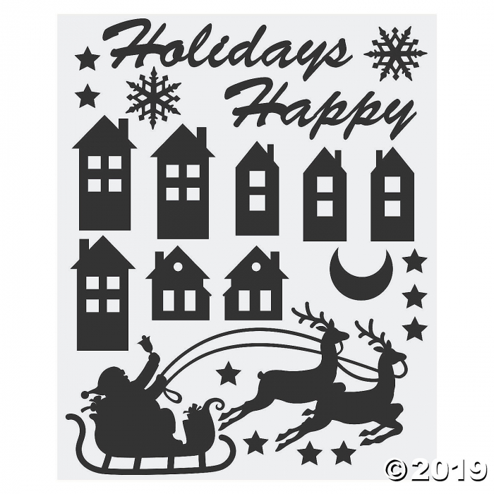 Christmas Mason Jar Decals (24 Piece(s))
