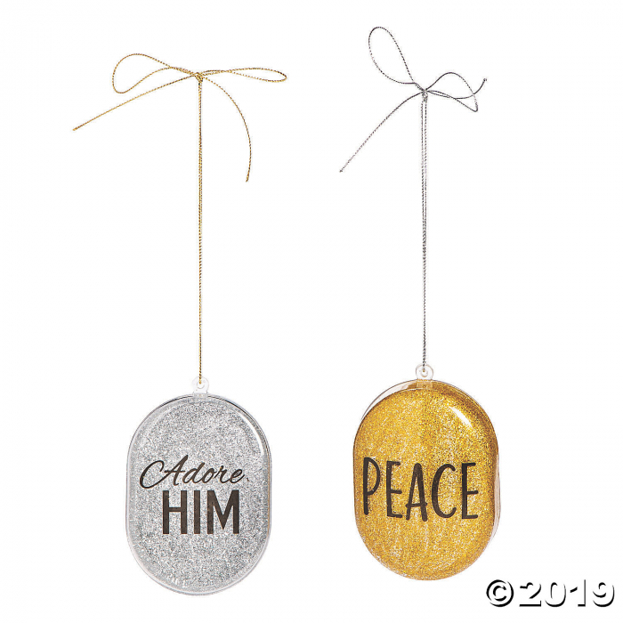 Religious Christmas Ornament Decals (4 Piece(s))