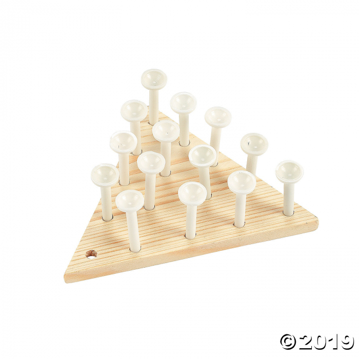 DIY Unfinished Wood Peg Games (Per Dozen)