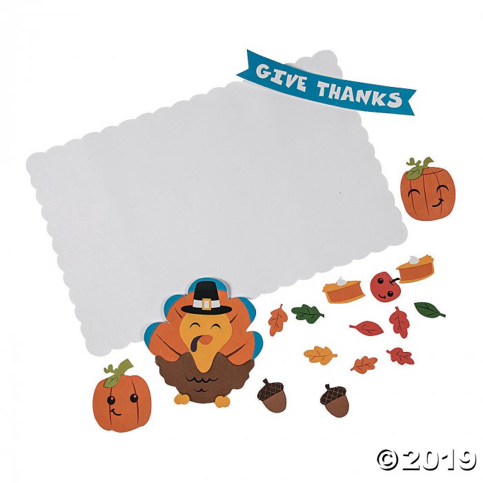Thanksgiving Placemat Craft Kit (Makes 12)
