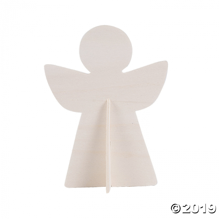 DIY Unfinished Wood Angel Stand-Ups (Makes 12)