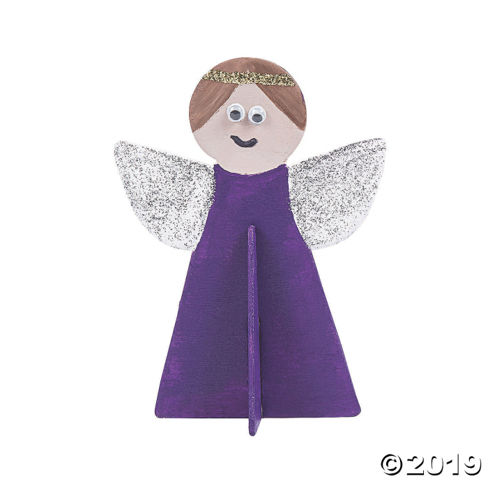 DIY Unfinished Wood Angel Stand-Ups (Makes 12)
