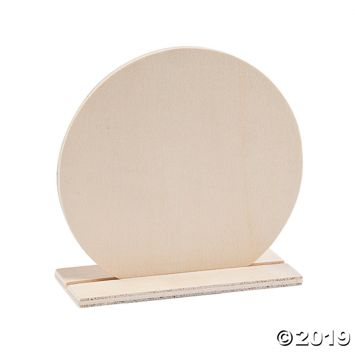 DIY Unfinished Wood Circle Stand-Ups (Per Dozen)