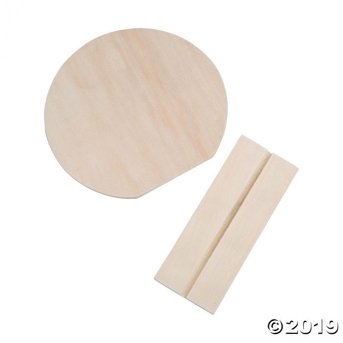 DIY Unfinished Wood Circle Stand-Ups (Per Dozen)