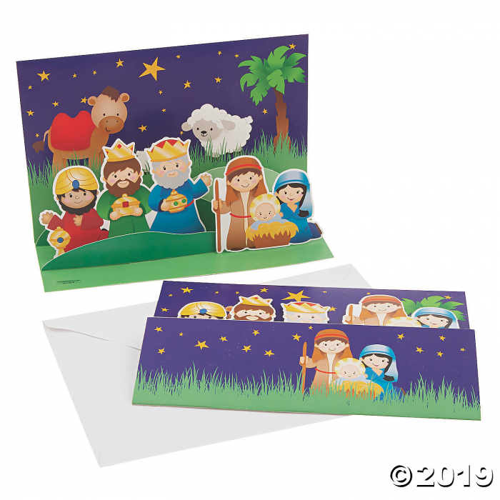 Nativity Pop-Up Cards (Makes 12)