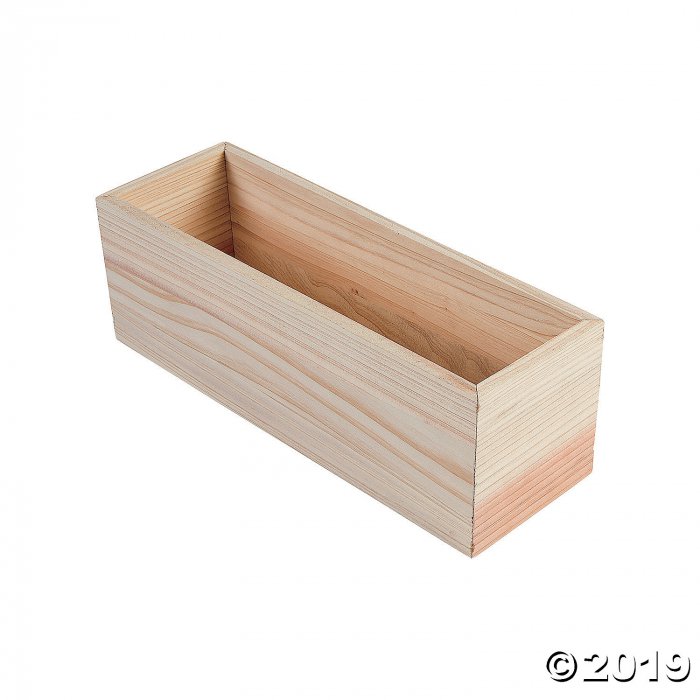 DIY Unfinished Wood Planter Box (1 Piece(s))