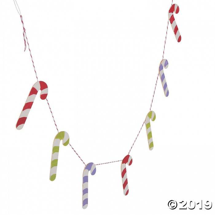 DIY Unfinished Wood Candy Cane Cutouts (Per Dozen)