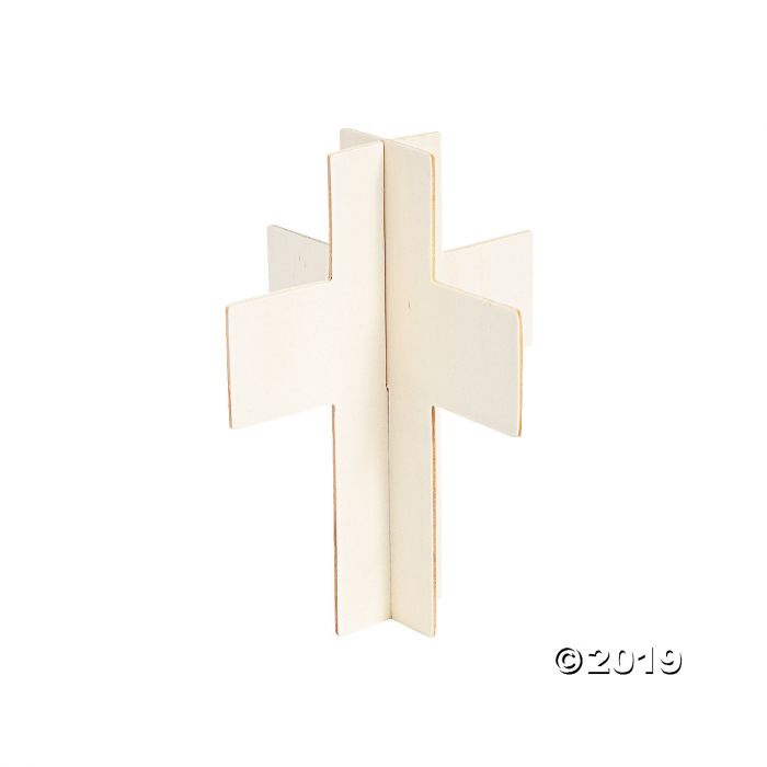 DIY 3D Wood Crosses (Makes 12)