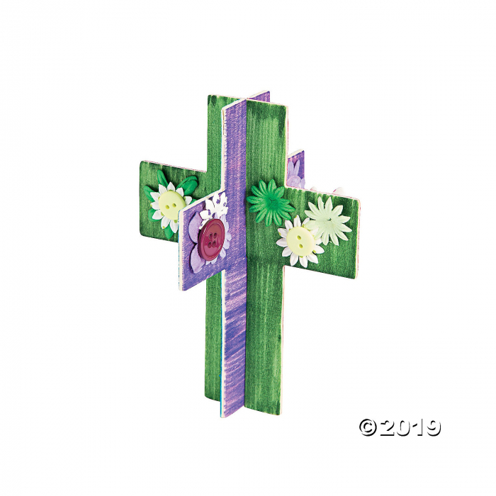 DIY 3D Wood Crosses (Makes 12)
