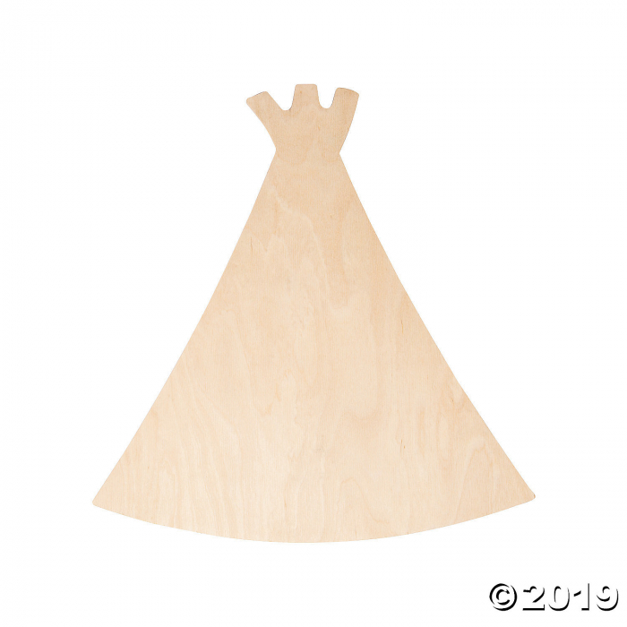 DIY Unfinished Wood Teepee Shape (1 Piece(s))