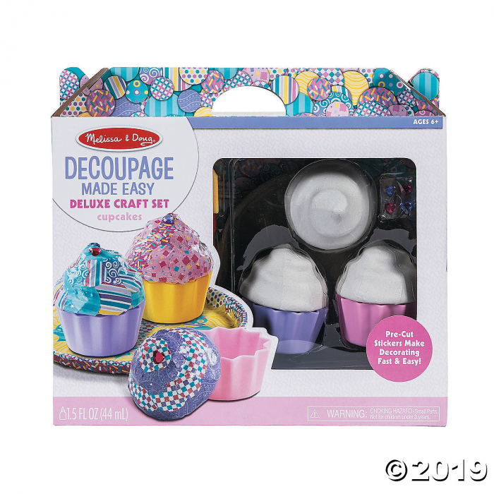 Melissa & Doug® Decoupage Cupcakes Kit (1 Set(s))