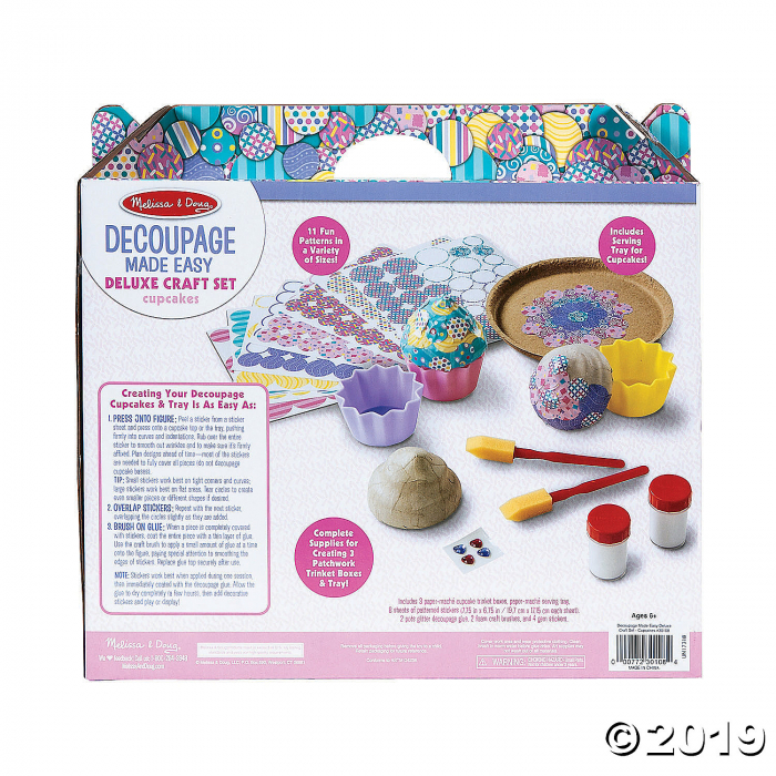 Melissa & Doug® Decoupage Cupcakes Kit (1 Set(s))