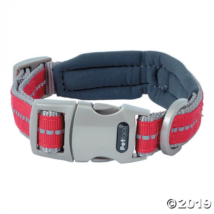 Petface Signature Padded Collar - Large, Red (1 Piece(s))