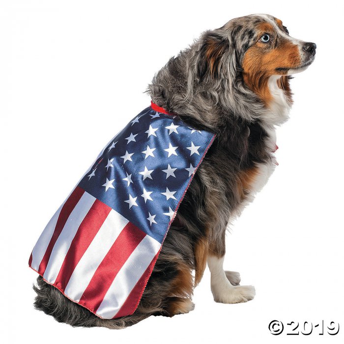 USA Flag Cape Dog Costume - Large (1 Piece(s))