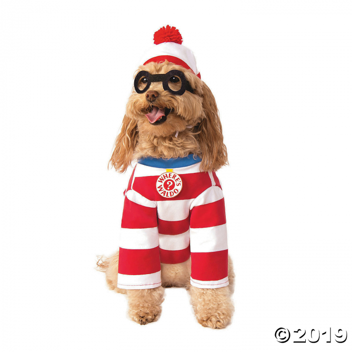 Where's Waldo Woof Dog Costume - Small (1 Piece(s)) | GlowUniverse.com