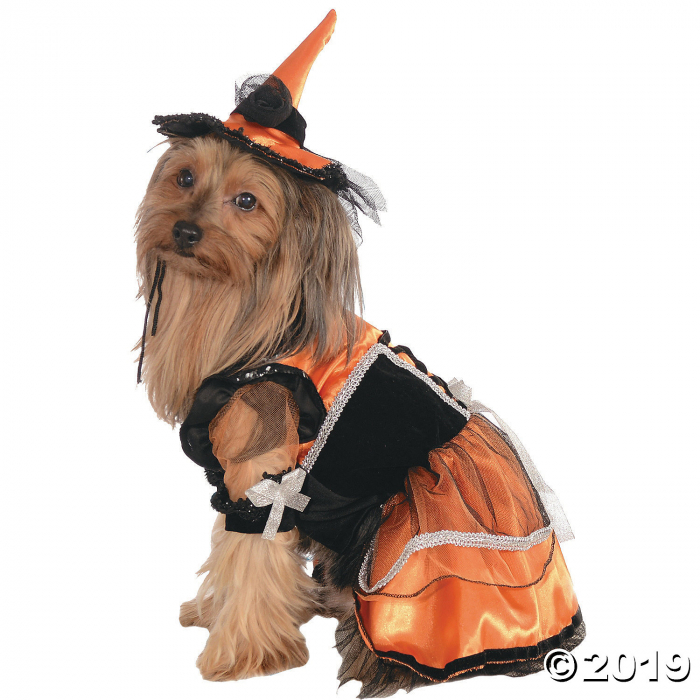 Orange Witch Dog Costume - Large (1 Piece(s)) Orange Witch Dog Costume - Large (1 Piece(s))