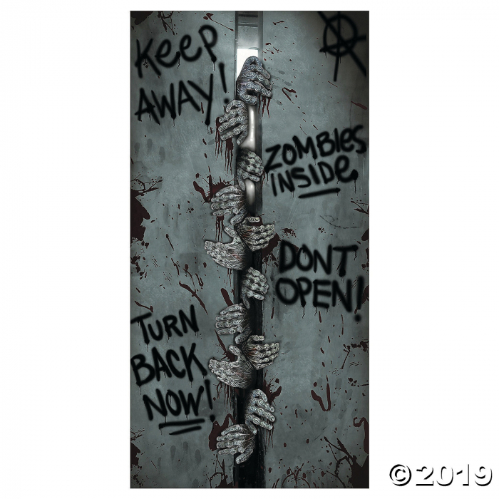 Plastic Zombie Breakout Door Cover Halloween Decoration (1 Piece(s)) Plastic Zombie Breakout Door Cover Halloween Decoration (1 Piece(s))