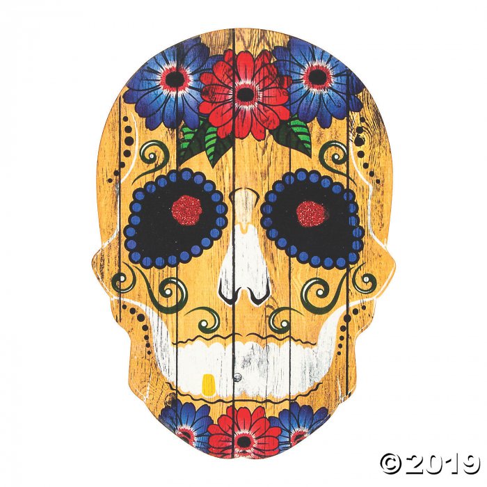 Fiesta Day of the Dead Skull Door Sign (1 Piece(s))
