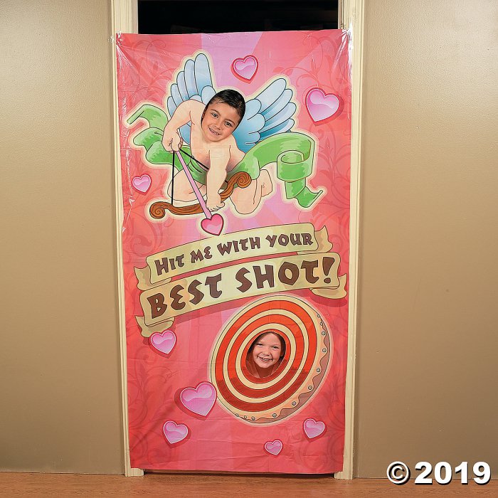 Plastic Cupid Photo Door Banner