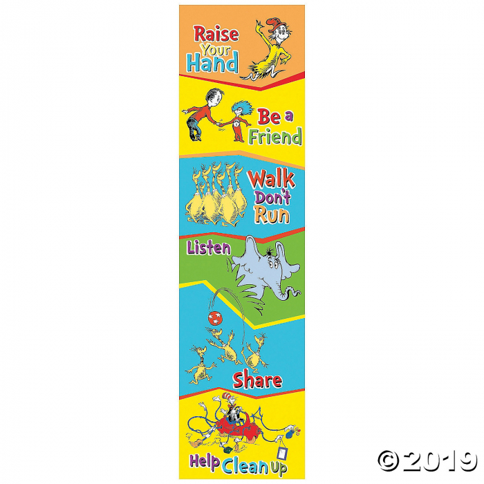 Dr. Seuss Class Rules Vertical Banner (1 Piece(s))