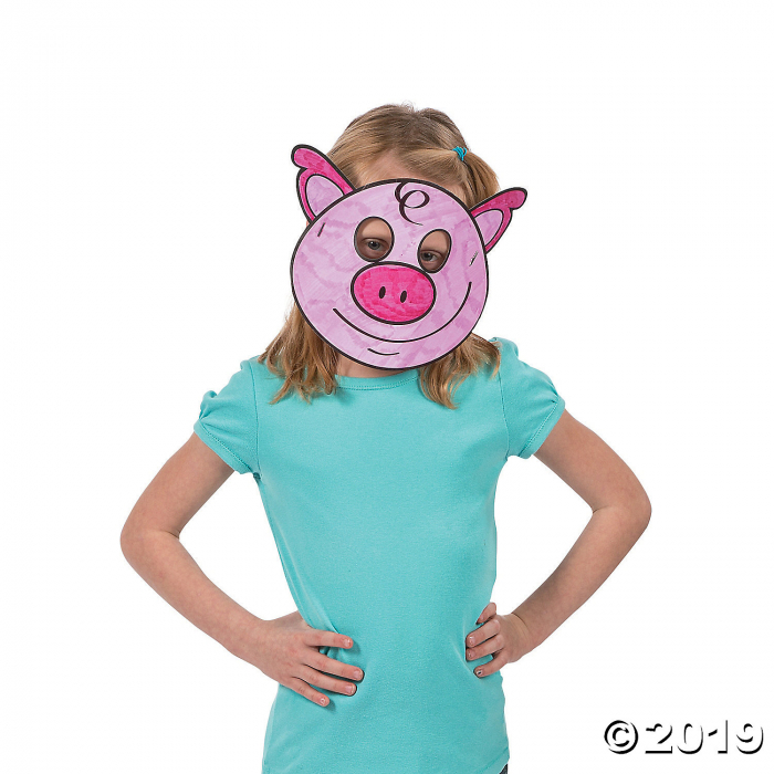 Color Your Own Farm Animal Masks (Per Dozen)