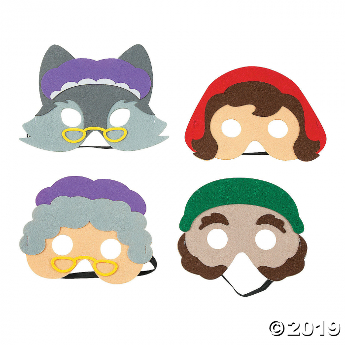 Little Red Riding Hood Masks (1 Set(s))