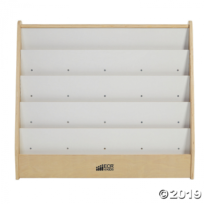 ECR4Kids Birch Pic-A-Book Display Stand with Dry Erase White Board and Storage, Natural (1 Unit(s))