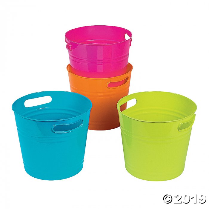Bright Colorful Bucket Assortment (1 Set(s))