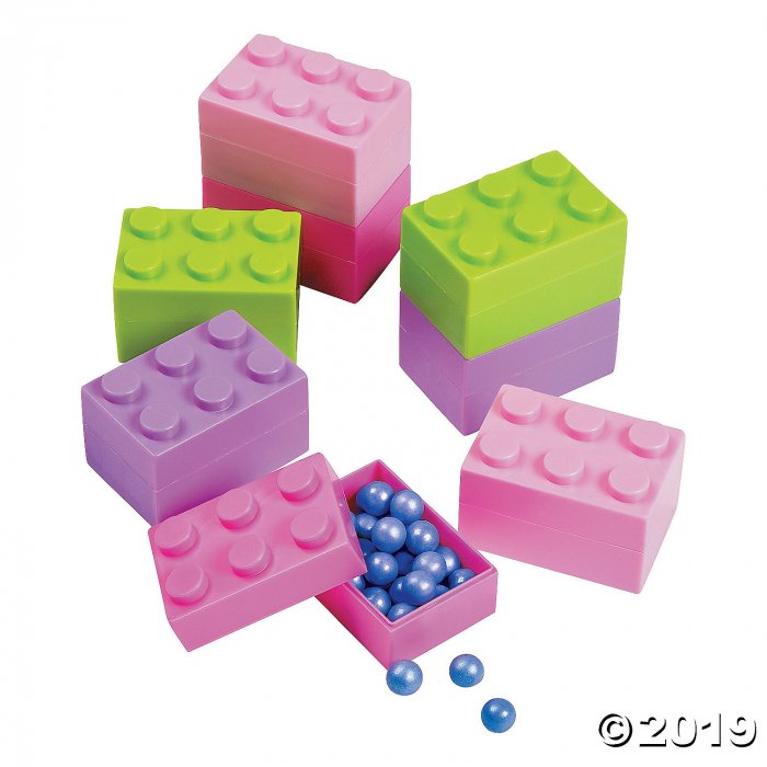 Pastel Color Brick Containers - 24 Pc.