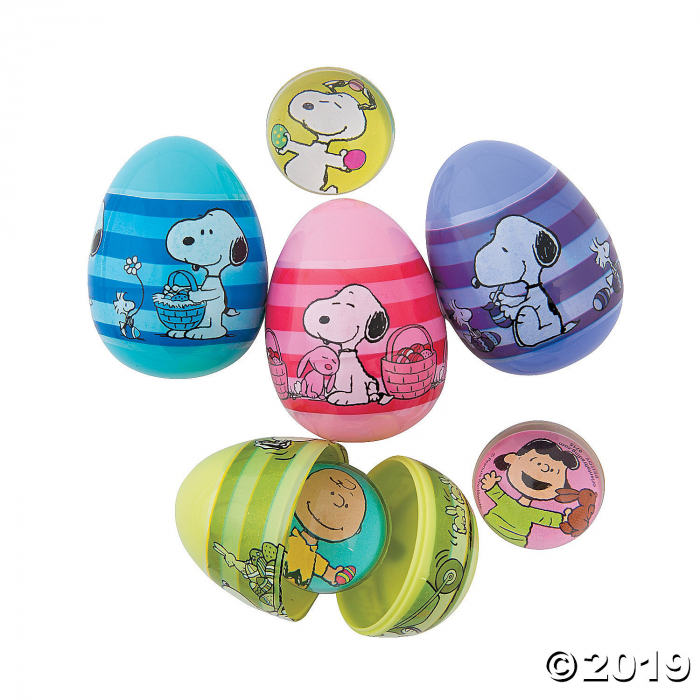 Peanuts® Toy-Filled Plastic Easter Eggs - 12 Pc. (Per Dozen)