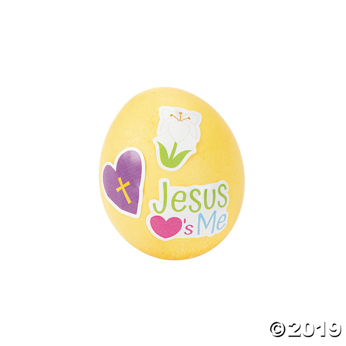 Religious Easter Egg Decorating Stickers (24 Sheet(s))