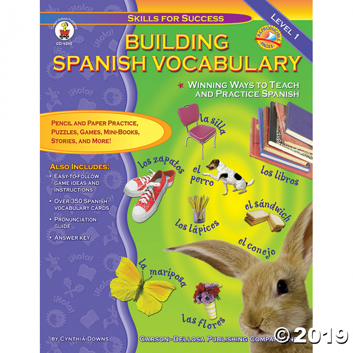 Building Spanish Vocabulary Resource Book, Grade PreK-12 (1 Piece(s))