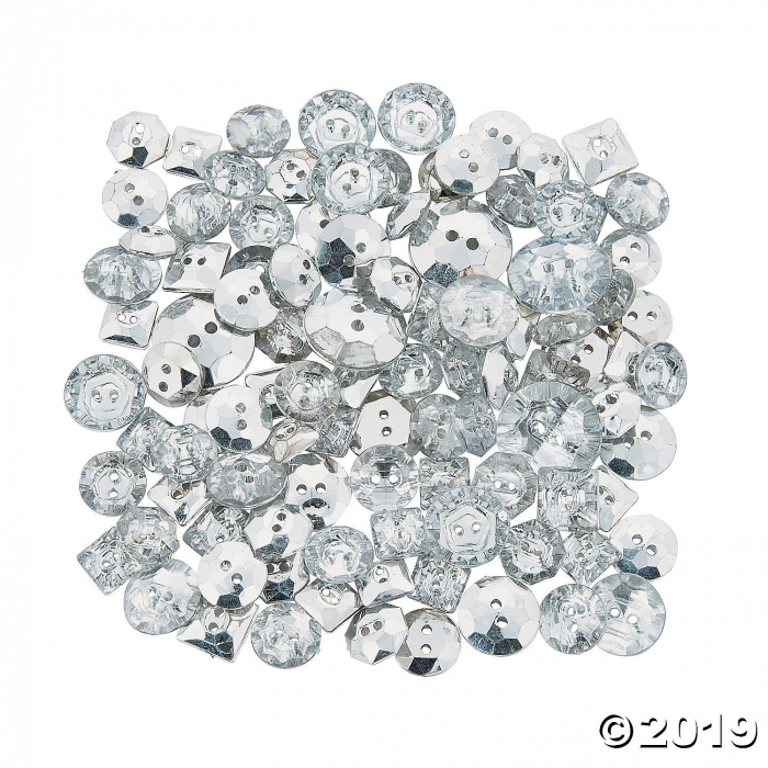 Glitzy Buttons (100 Piece(s))
