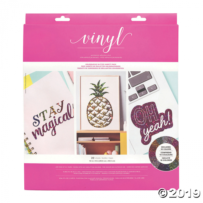 American Crafts Holographic Glitter Vinyl Adhesive Sheets (1 Unit(s