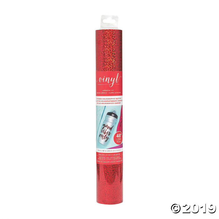 American Crafts Holographic Glitter Vinyl Roll - Crimson Red (1 Piece(s))