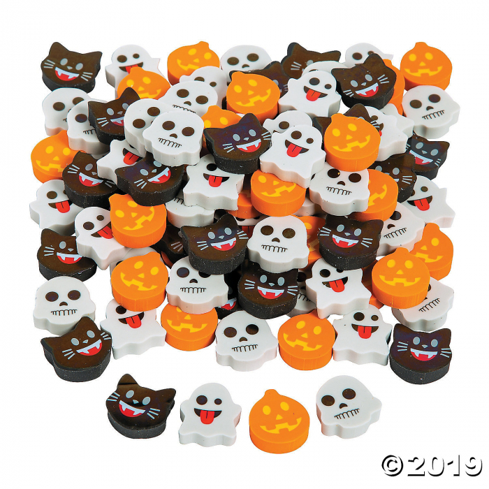 Mini Halloween Emoji Erasers (144 Piece(s))
