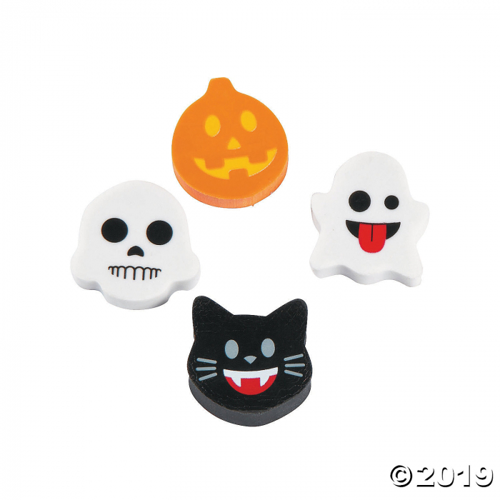Mini Halloween Emoji Erasers (144 Piece(s))