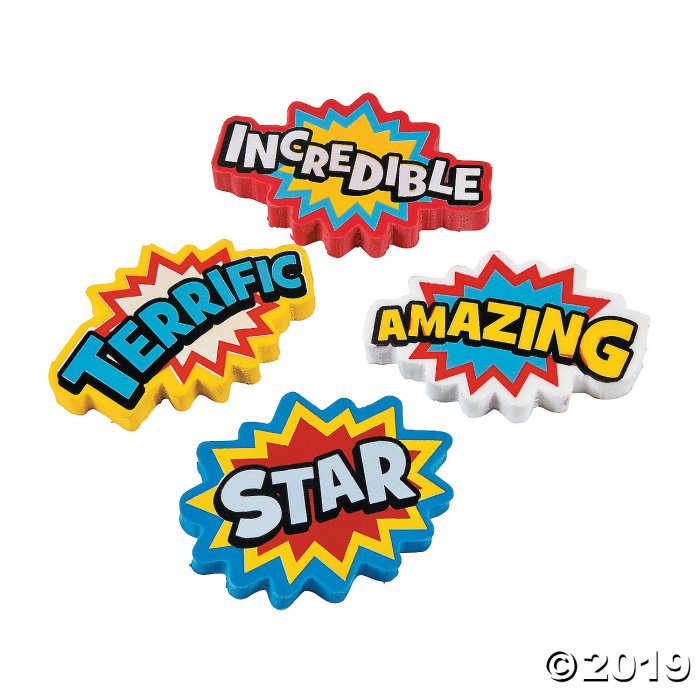 Superhero Erasers (24 Piece(s))