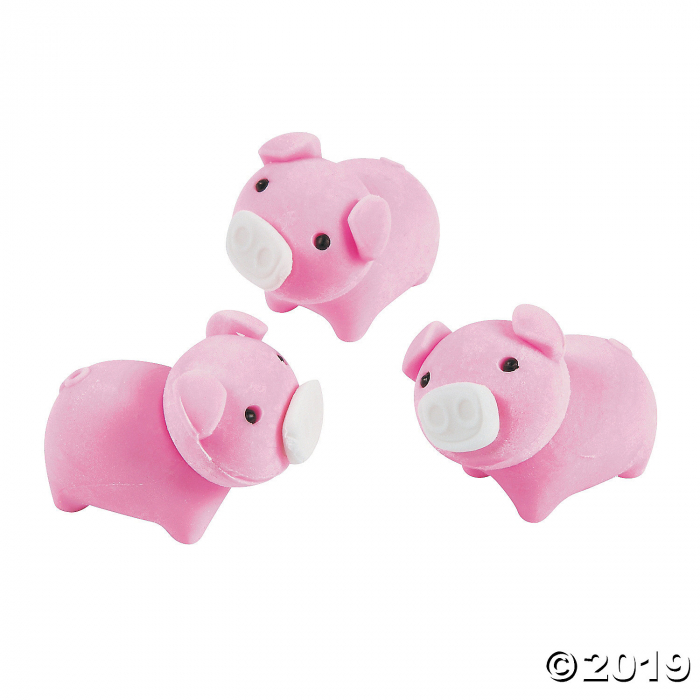 Pig Erasers (24 Piece(s))