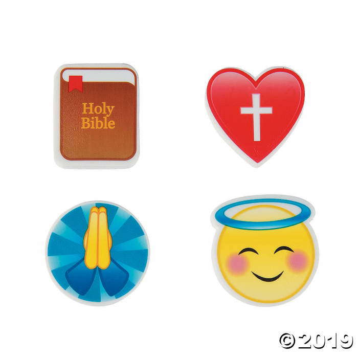 Religious Emoji Erasers (24 Piece(s))