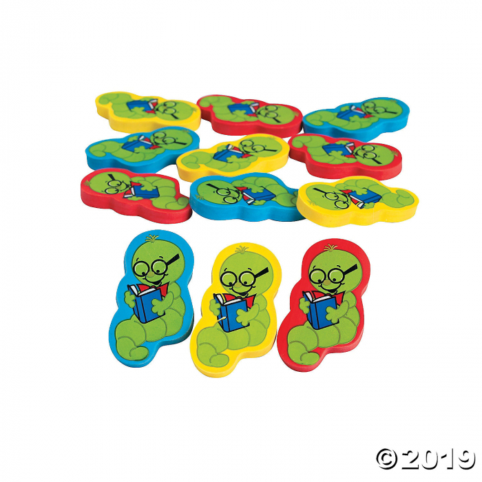 Bookworm Erasers (24 Piece(s)) Bookworm Erasers (24 Piece(s))