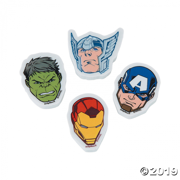 Epic Marvel Avengers Erasers (Per Dozen)