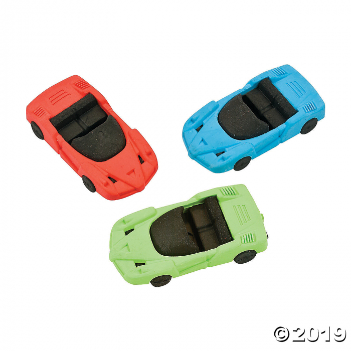 Race Car Erasers (Per Dozen)